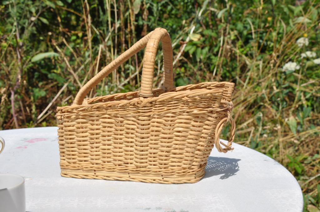 porte bouteille de vin en rotin, Ophalen of Verzenden, Gebruikt, Overige materialen