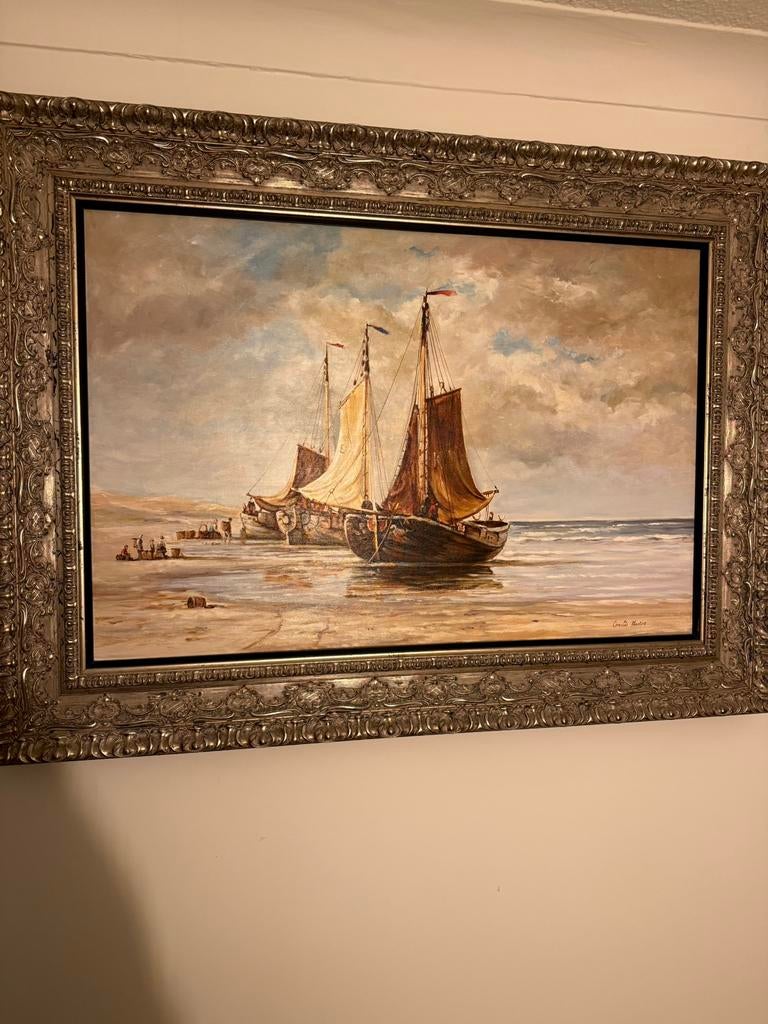 Kotters aan het strand van de Koog, Ophalen