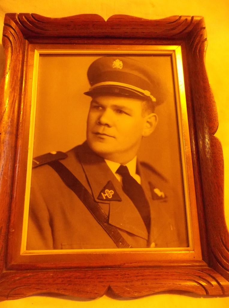 2 Belgische Congo politie kaders, Ophalen of Verzenden, Landmacht, Foto of Poster