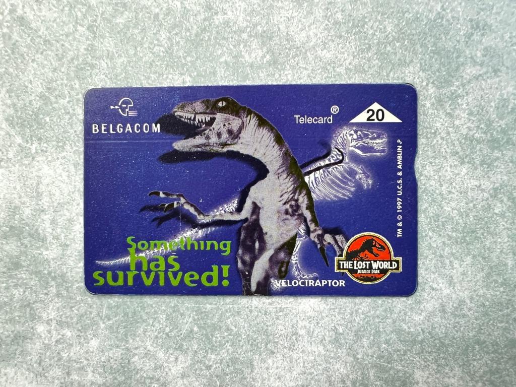 Carte téléphonique Jurassic Park The Lost World, Enlèvement ou Envoi, Aucun, Utilisé, Film