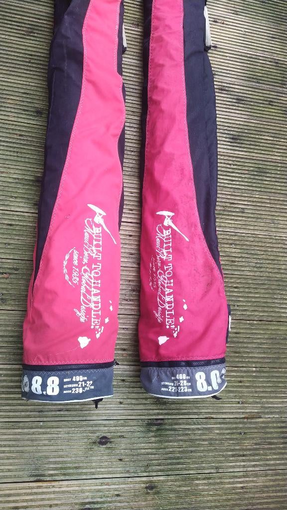 zeil Hot Sails Maui slalom - handelbaar en licht 8.0 + 8.8, Ophalen, Gebruikt, 250 tot 300 cm, Zeil