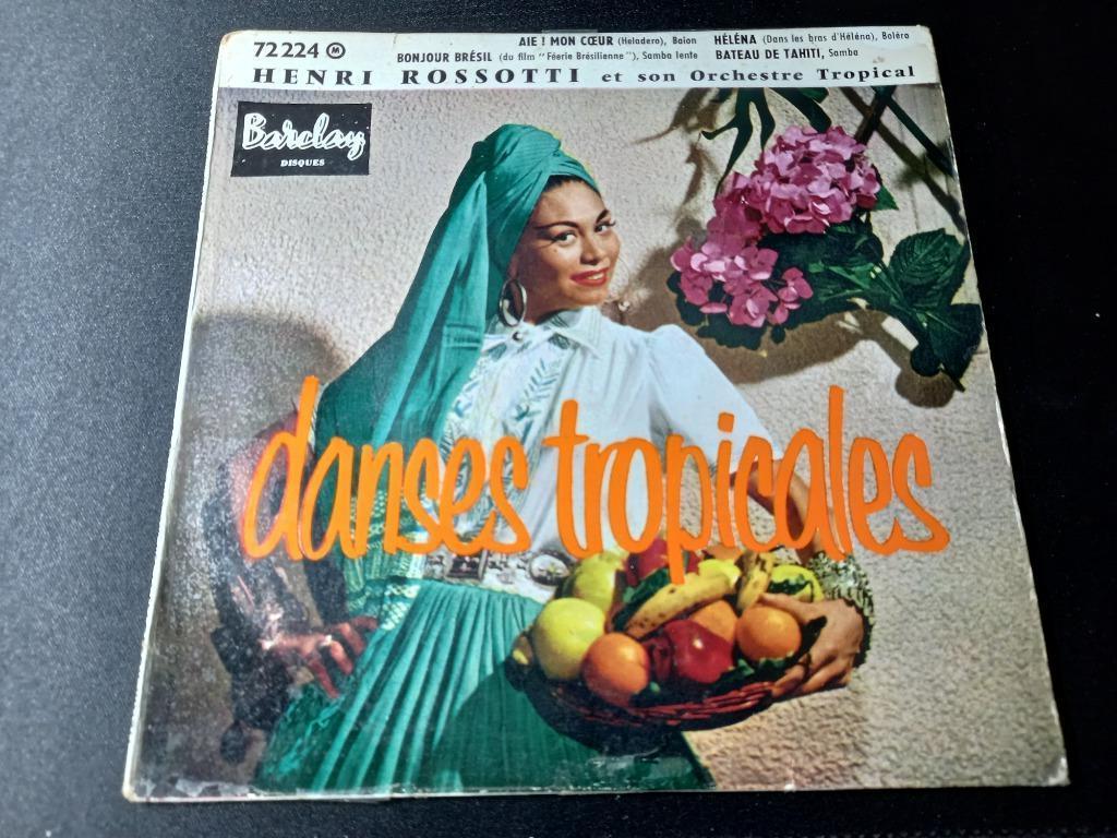 Henri Rossotti et son orchestre tropical — Danses tropicales, CD & DVD, Vinyles Singles, Enlèvement ou Envoi, Utilisé, Latino et Salsa