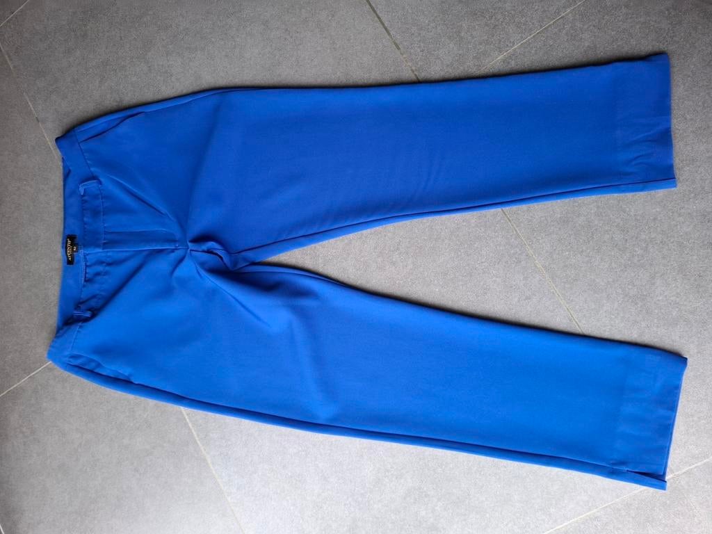 Geklede 7/8 blauwe broek, Kleding | Dames, Blauw, Maat 42/44 (L), Ophalen of Verzenden, Zo goed als nieuw