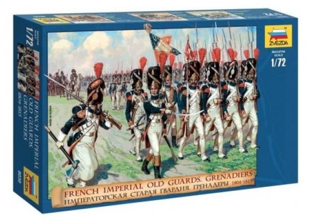 ZVEZDA 8030 FRENCH IMPERIAL OLD GUARDS GRENADIERS éch. 1/72, Ophalen of Verzenden, Nieuw, 1:50 of kleiner, Figuur of Figuren