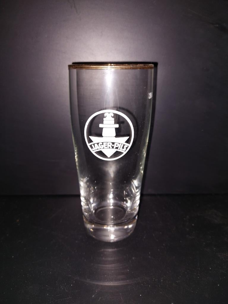 Jager pils oud bierglas, Ophalen of Verzenden, Zo goed als nieuw, Glas of Glazen, Overige merken