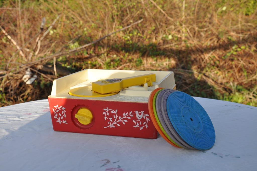 ancien jouet fisher price tourne disque boite a musique, Enlèvement ou Envoi