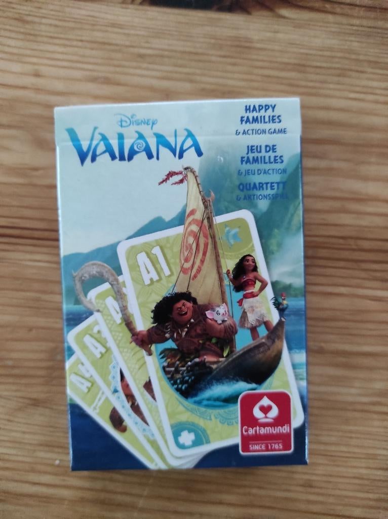 Vaiana kaartspel Disney, Een of twee spelers, Ophalen of Verzenden, Nieuw, Cartamundi