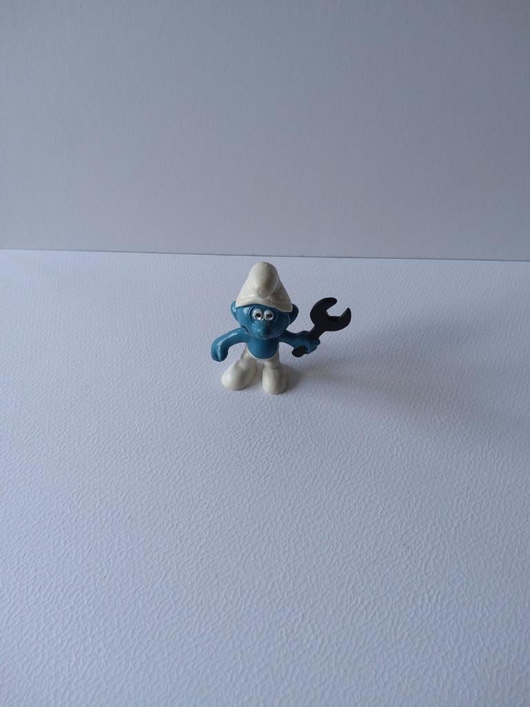 Schtroumpf Mécanicien, Enlèvement ou Envoi, Utilisé, Poupée, Figurine ou Peluche