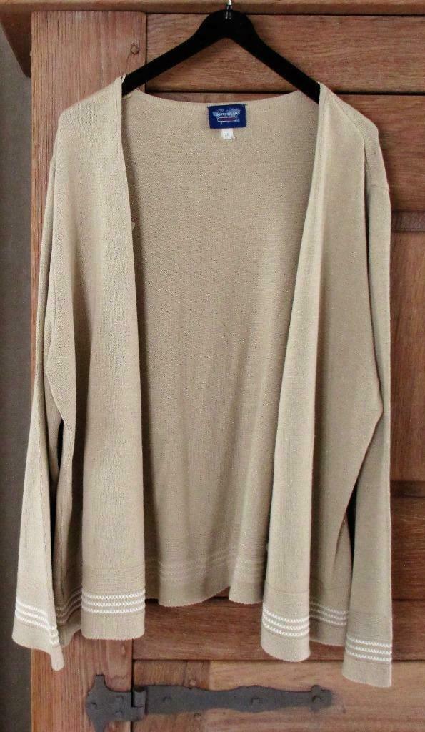 Beige vest met ronde hals - Liberty Island -  mt 46, Kleding | Dames, Beige, Maat 46/48 (XL) of groter, Liberty Island, Ophalen of Verzenden