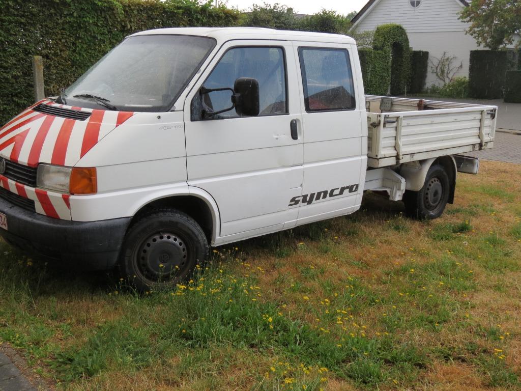 VW T4 SYNCRO 4x4, GÉNIAL ! ! ! Châssis 5 cylindres 2,4 D raf, 2400 cm³, 7 places, Attache-remorque, 5 cylindres