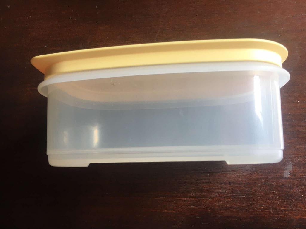 Tupperware : Halve Stapelschaal / Cool / Hoog  -  NIEUW., Ophalen of Verzenden, Nieuw, Geel, Schaal