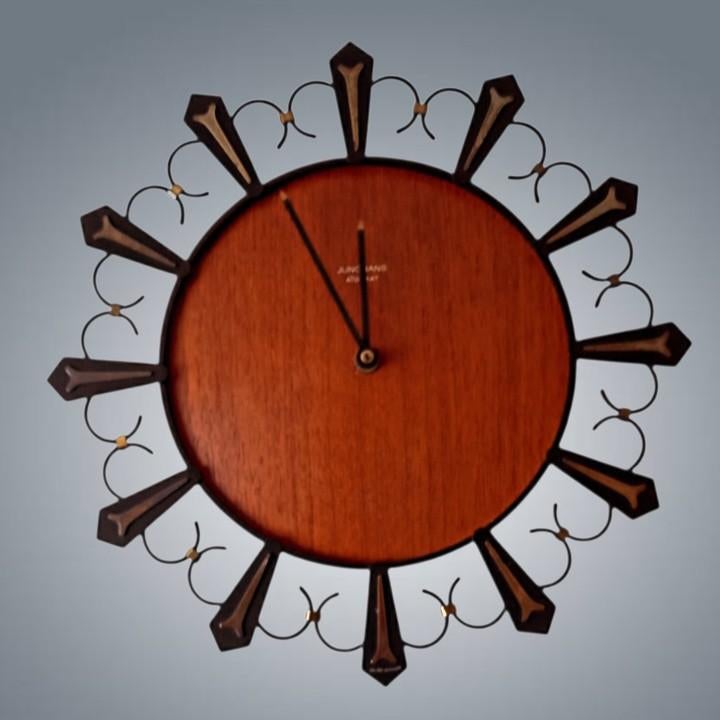 Vintage Wall Hospital mod Ato-Mat Junghans Duitsland jaren 6, Huis en Inrichting, Woonaccessoires | Klokken, Ophalen, Wandklok