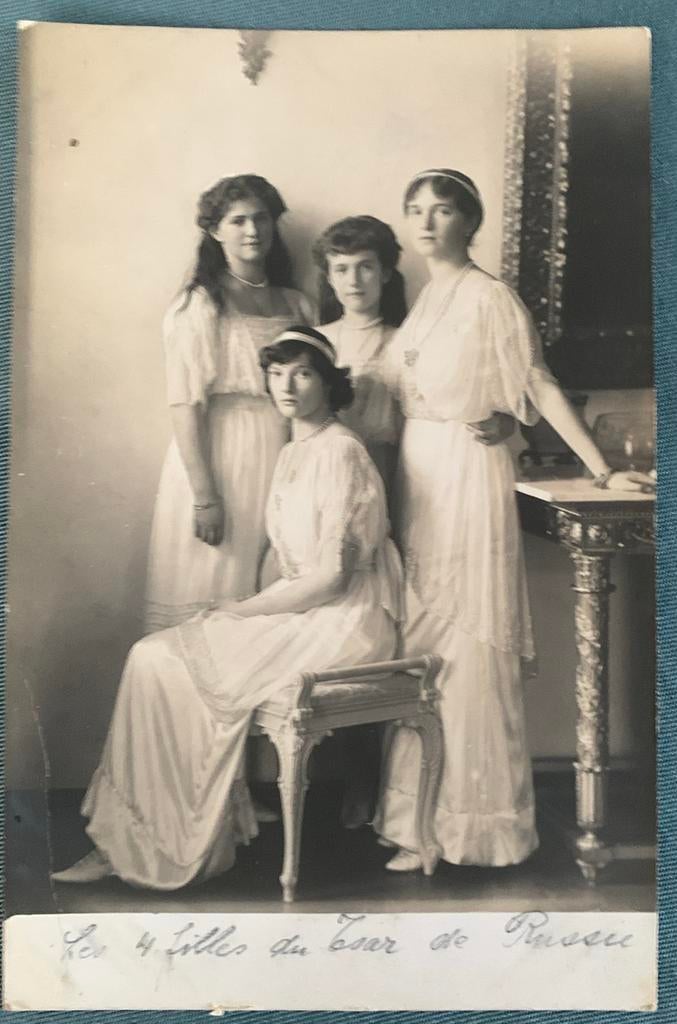 De vier dochters van tsaar Nicolas II - Romanov, Verzamelen, Ophalen of Verzenden, Voor 1920, Ongelopen, Politiek en Historie
