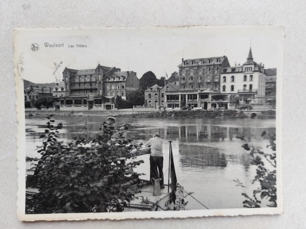 oude postkaart Waulsort, Envoi