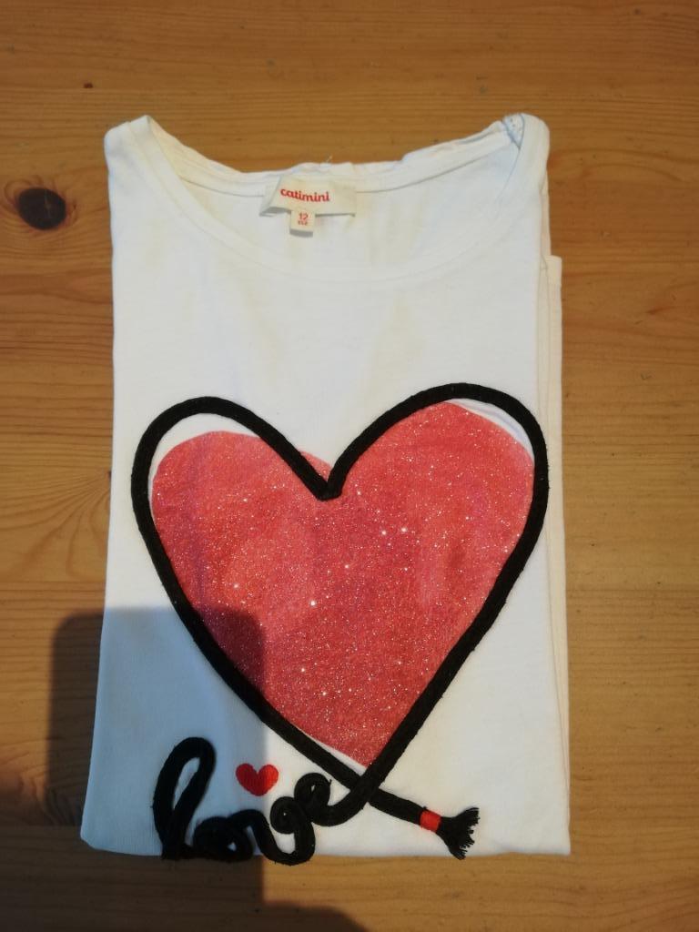 T-shirt longues manches Catimini 12 ans, Catimini, Chemise ou À manches longues, Enlèvement, Utilisé
