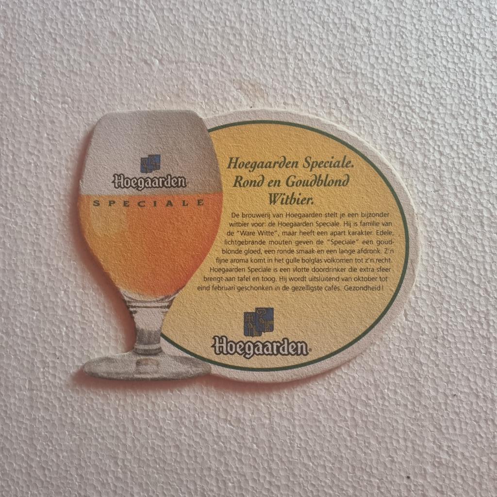 Sous Bock Hoegaarden Speciale (modèle 4), Verzamelen, Biermerken, Ophalen of Verzenden, Gebruikt, Viltje(s), Overige merken