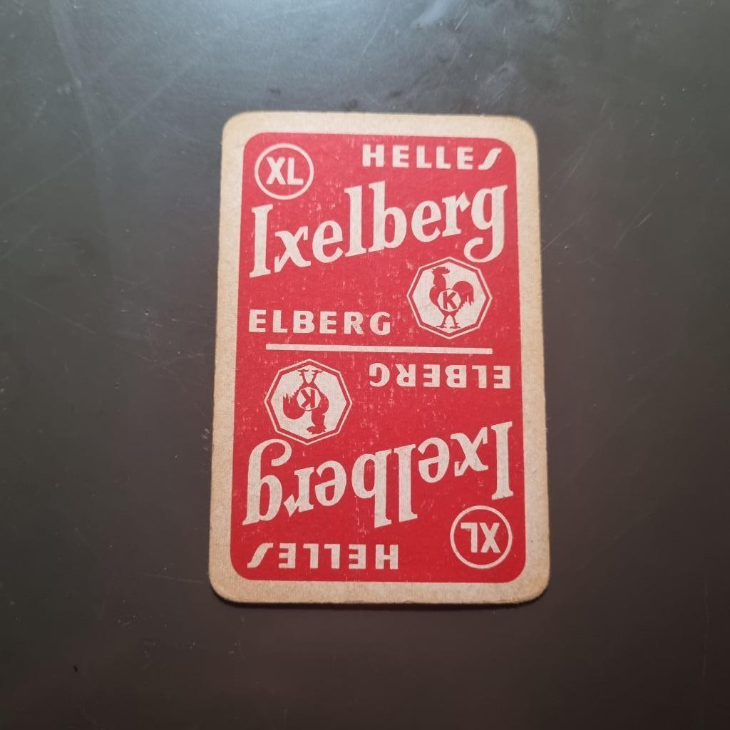 Carte de jeu Helles Ixelberg, Verzamelen, Biermerken, Ophalen of Verzenden, Gebruikt, Overige typen, Overige merken
