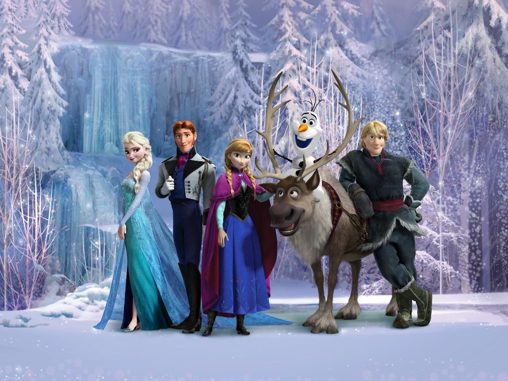 Frozen fotobehang XL Disney VLIESbehang *Muurdeco4kids, Verzenden, Nieuw, Wanddecoratie