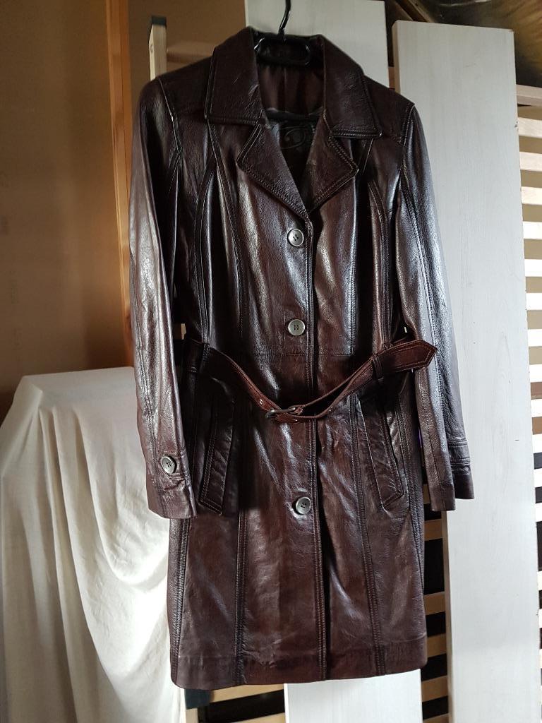 Lederen vest halflang bruin leder jas M40 zo goed als nieuw, Bruin, Nieuw, Ophalen, ANDERE