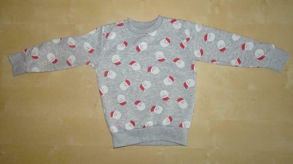 Licht grijze kersttrui met kerstmannen, maat 92, Kinderen en Baby's, Kinderkleding | Maat 92, Gebruikt, Jongen of Meisje, Trui of Vest