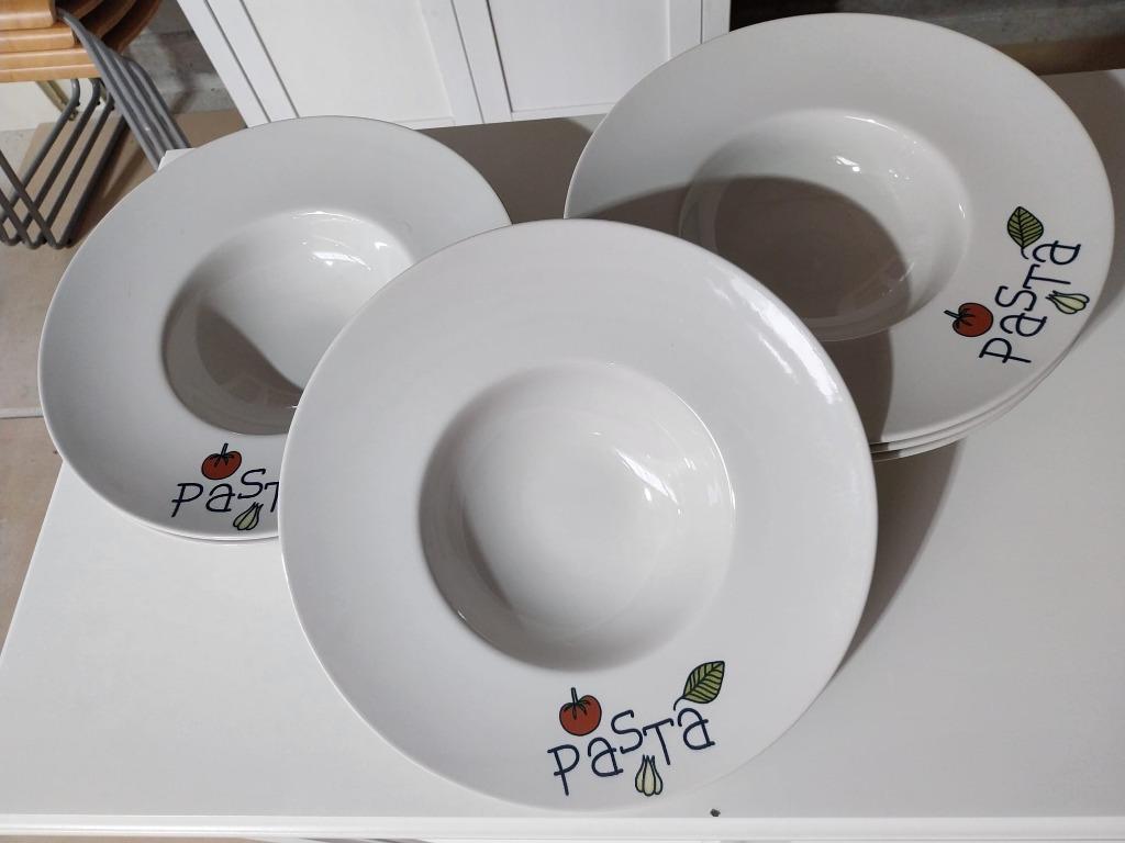 Assiettes creuses spaghettis, Ophalen, Gebruikt, Keramiek, Bord(en)