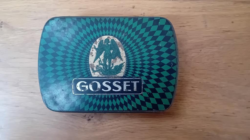 Boîte à tabac Gosset Tobacco Bruxelles, Collections, Marques & Objets publicitaires, Comme neuf, Enlèvement ou Envoi