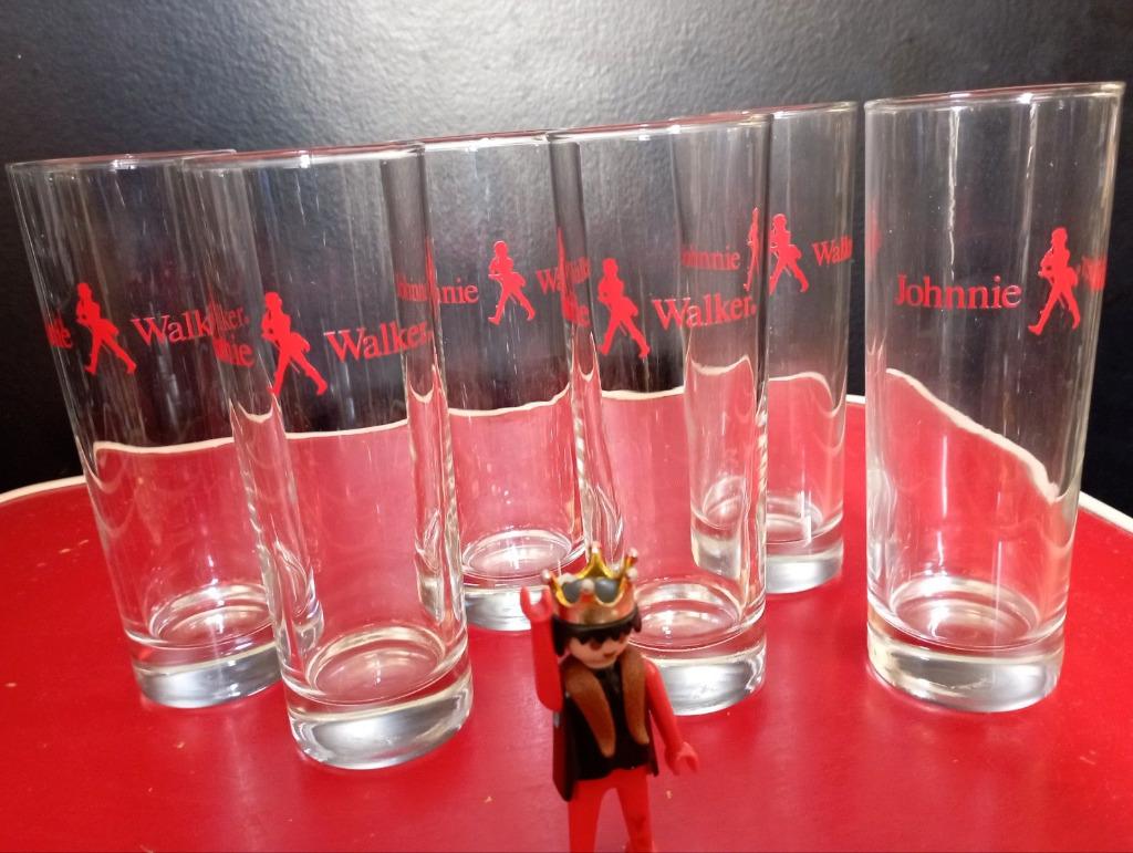 638) 6 glazen Johnnie Walker, Enlèvement ou Envoi, Comme neuf, Autres types