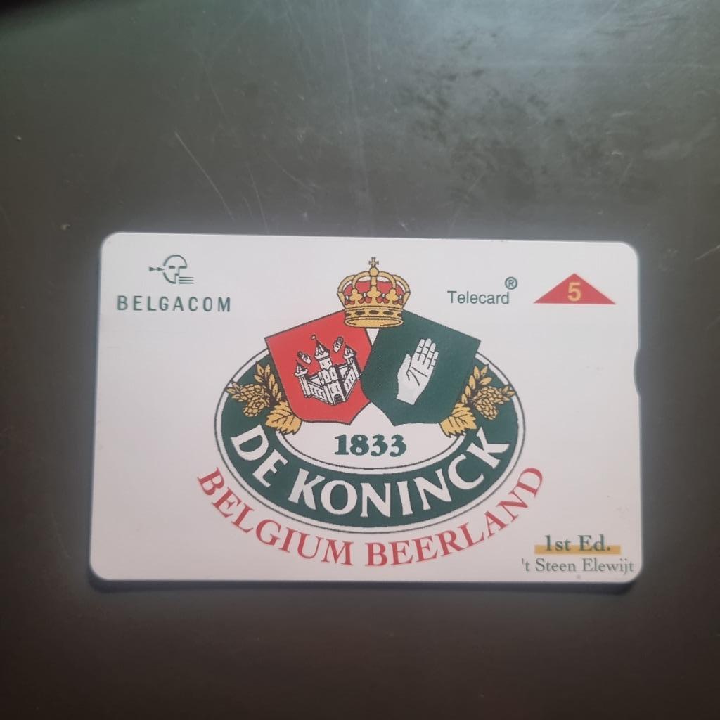 Carte de téléphone De Koninck, Ophalen of Verzenden, Gebruikt, Overige typen, De Koninck