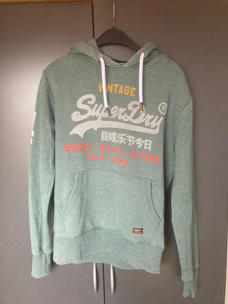 Chandail à capuchon Superdry, SuperDry, Porté, Taille 46 (S) ou plus petite, Vert
