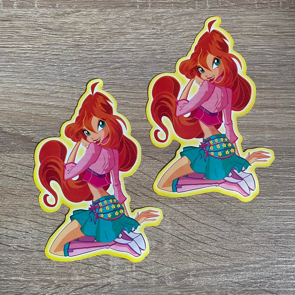 2 Bloom Winx Club stickers, Ophalen of Verzenden, Zo goed als nieuw, Film, Tv of Omroep