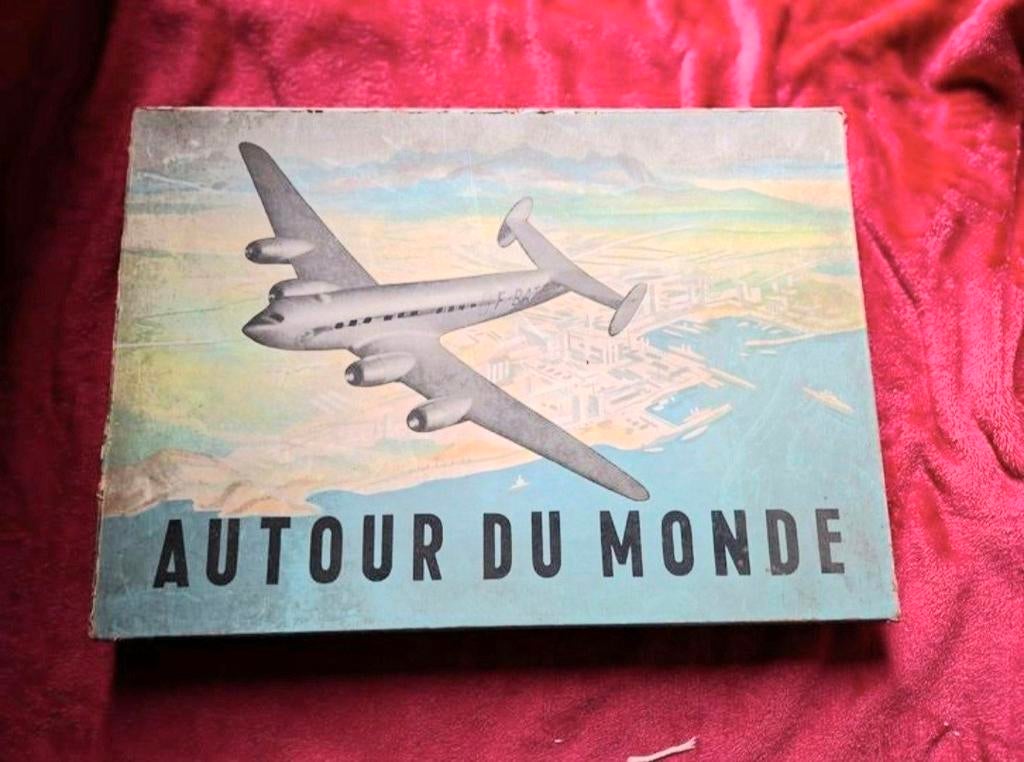 Jeu vintage avion autour du monde 1950/1960, Enlèvement ou Envoi