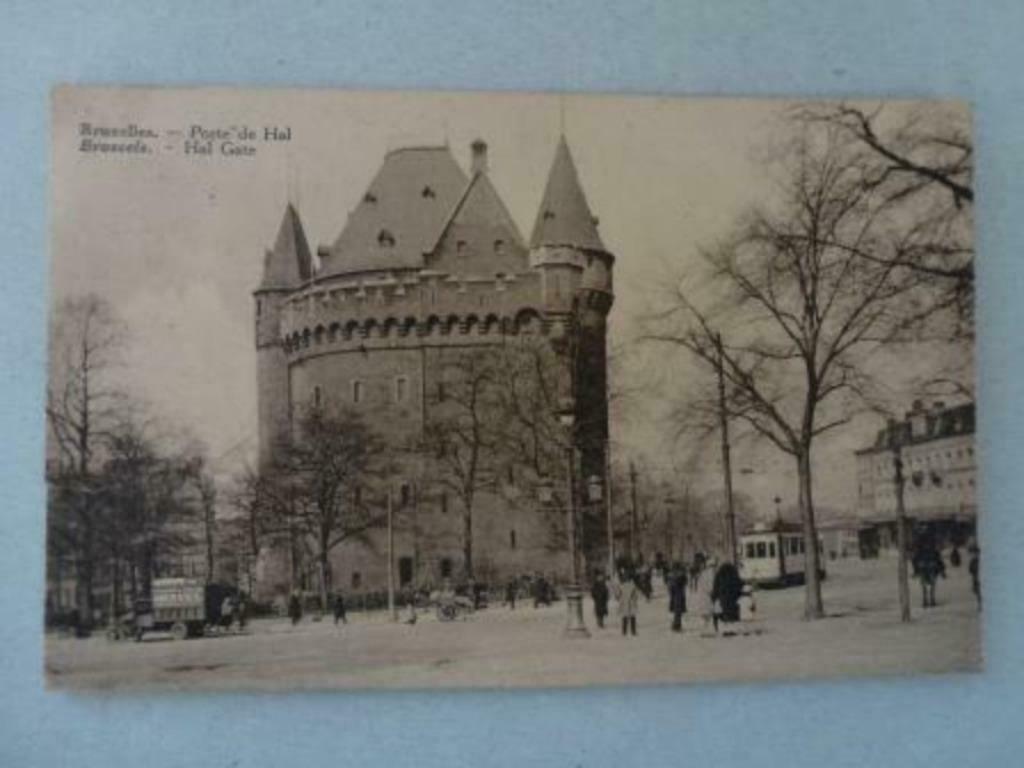 carte postale Brussel Bruxelles Porte de Hal Brussles - Hal, Envoi, 1920 à 1940, Affranchie, Bruxelles (Capitale)