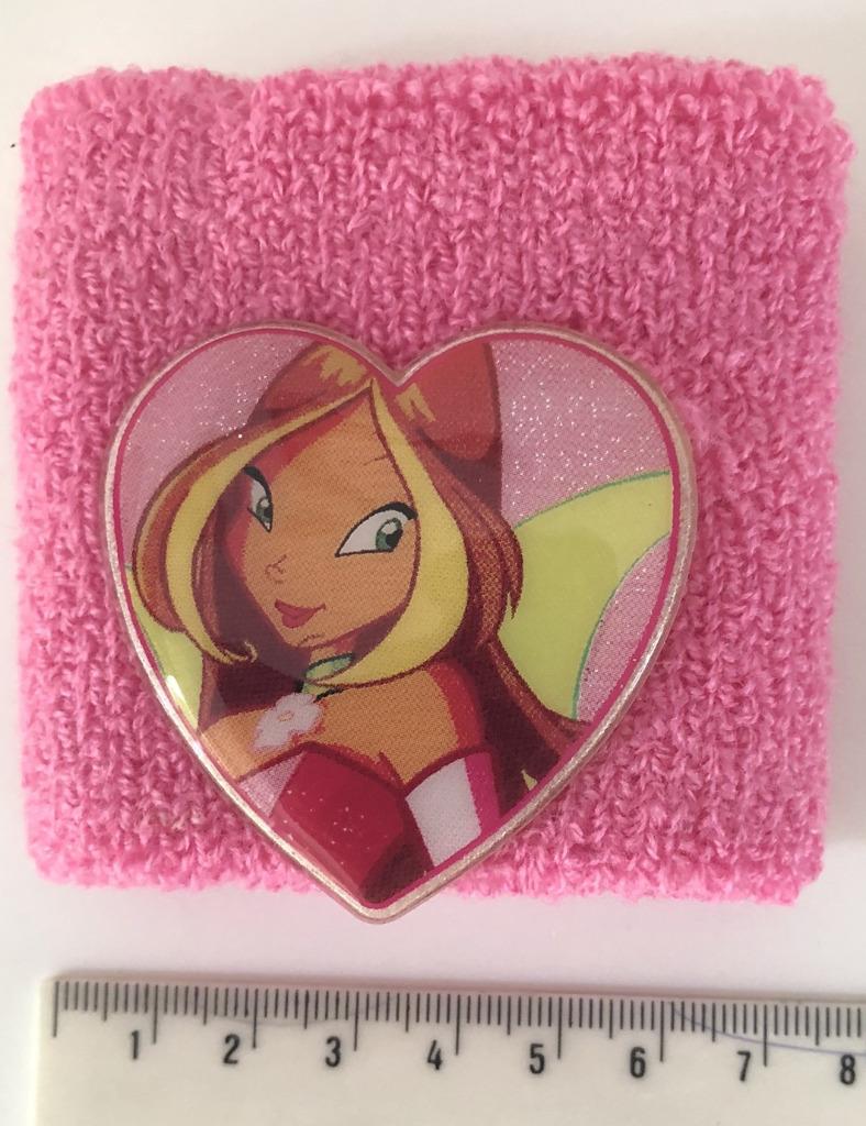Winx roze zweetbandje pols - Stella hartje, Ophalen of Verzenden, Overige figuren, Nieuw, Kleding