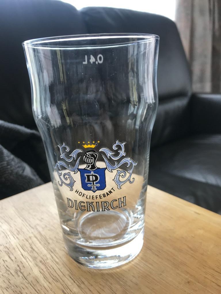 Verre à bière Diekirch 0,4 L, Enlèvement ou Envoi, Comme neuf, Verre ou Verres, Autres marques