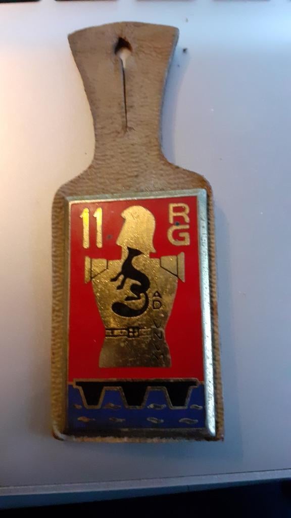 pucelle francaise 11eme regiment du genie, Enlèvement ou Envoi, Armée de terre, Emblème ou Badge