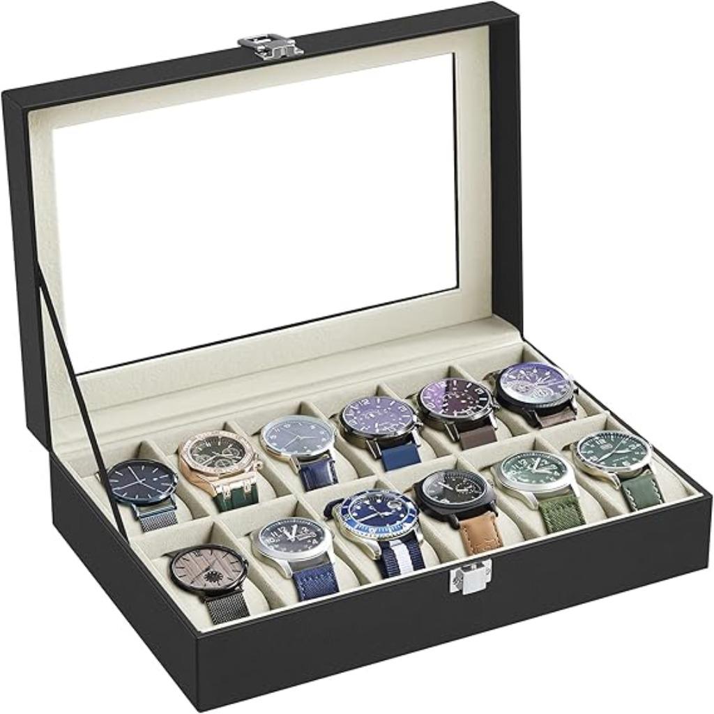 Horlogekist met 12 vakjes | horlogebox | Nieuw, Hobby & Loisirs créatifs, Hobby & Loisirs Autre, Neuf, Envoi