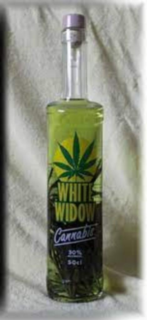 fles witte weduwe 50 cl decoratie, Ophalen, Nieuw, Overige typen