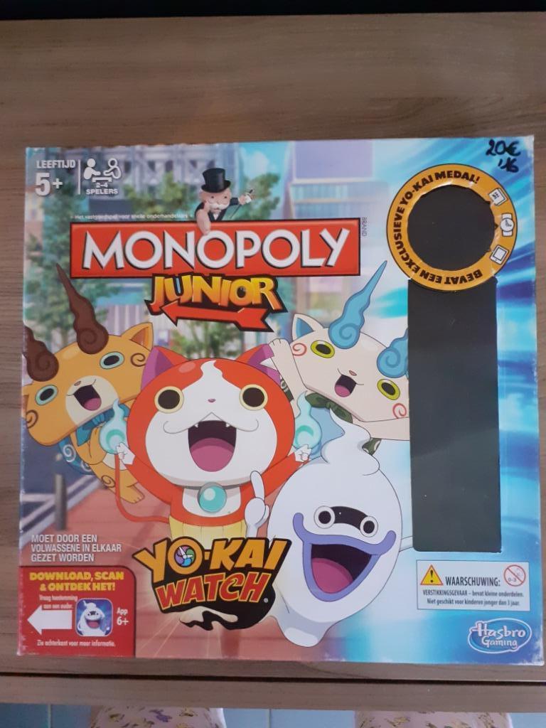 Monopoly Junior Yokai Watch, Een of twee spelers, Ophalen of Verzenden, Gebruikt, Hasbro gaming