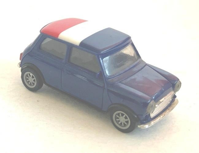 Mini Cooper blauw Herpa * FRANKRIJK *., Hobby en Vrije tijd, Modelauto's | 1:87, Gebruikt, Auto, Herpa, Ophalen of Verzenden