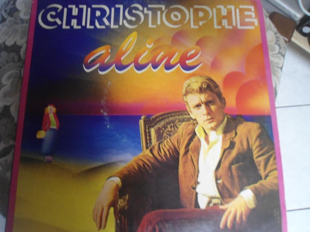 Ancien 33 tours Christophe Aline. Bon état général., Enlèvement ou Envoi, Utilisé, 12 pouces