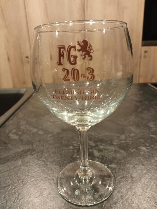 FG gin glas, Verzamelen, Ophalen, Zo goed als nieuw