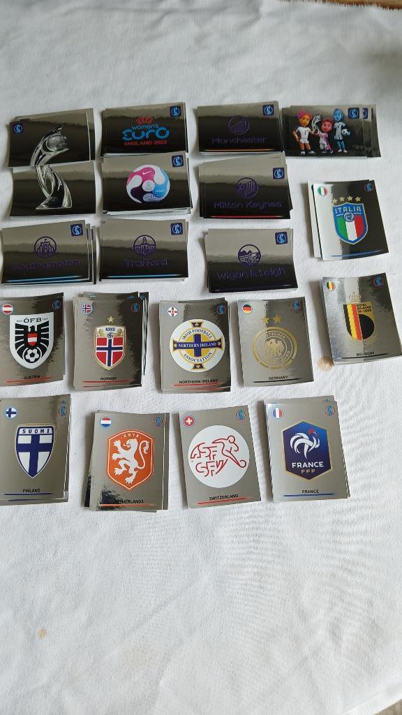 Panini dames Engeland 2022 glanzende stickers, Ophalen of Verzenden, Nieuw, Meerdere stickers