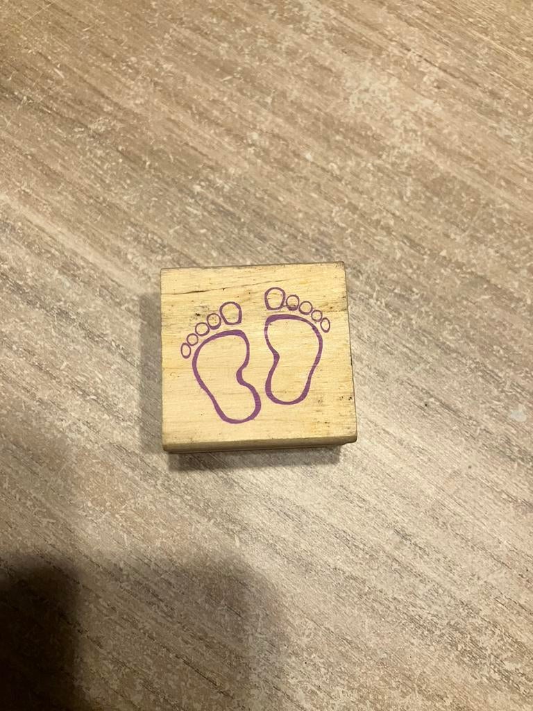 Stempel kindervoetjes, Ophalen of Verzenden, Zo goed als nieuw