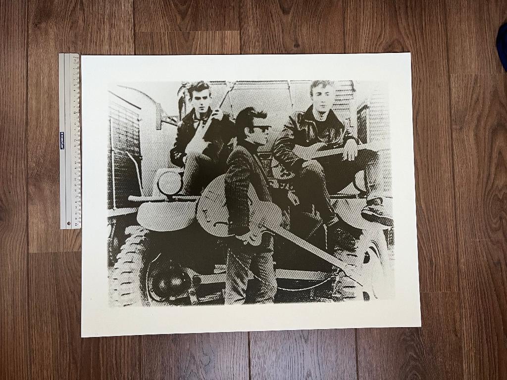 Retrobord / foto / wandplaat The Beatles, Ophalen of Verzenden
