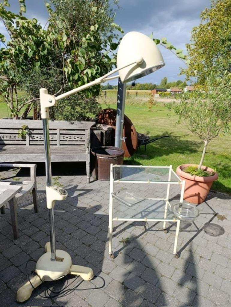 retro dokters roltafeltje en lamp, Ophalen, Huis en Inrichting