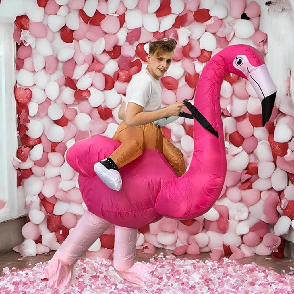 Flamingo kostuum | part kostuum | Nieuw, Overige kleuren, -, Verzenden, -