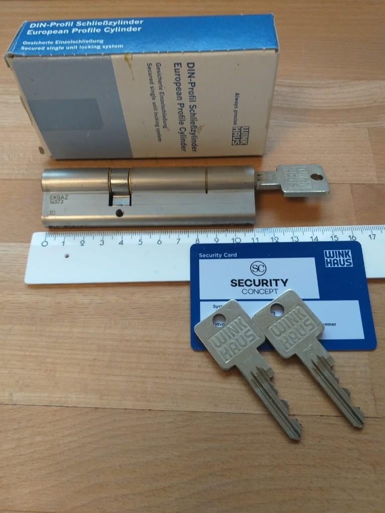 Cilinder slot 40/70 met securitycard, Ophalen, Zo goed als nieuw, Slot