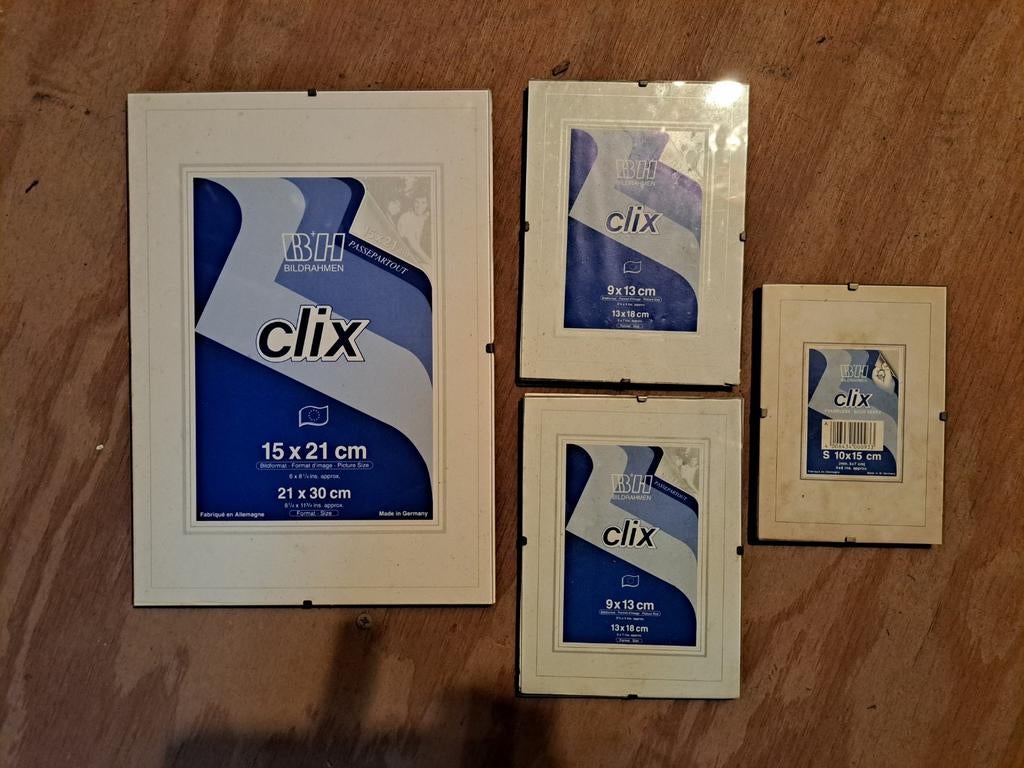 4 fotolijsten Clix, Ophalen, Zo goed als nieuw