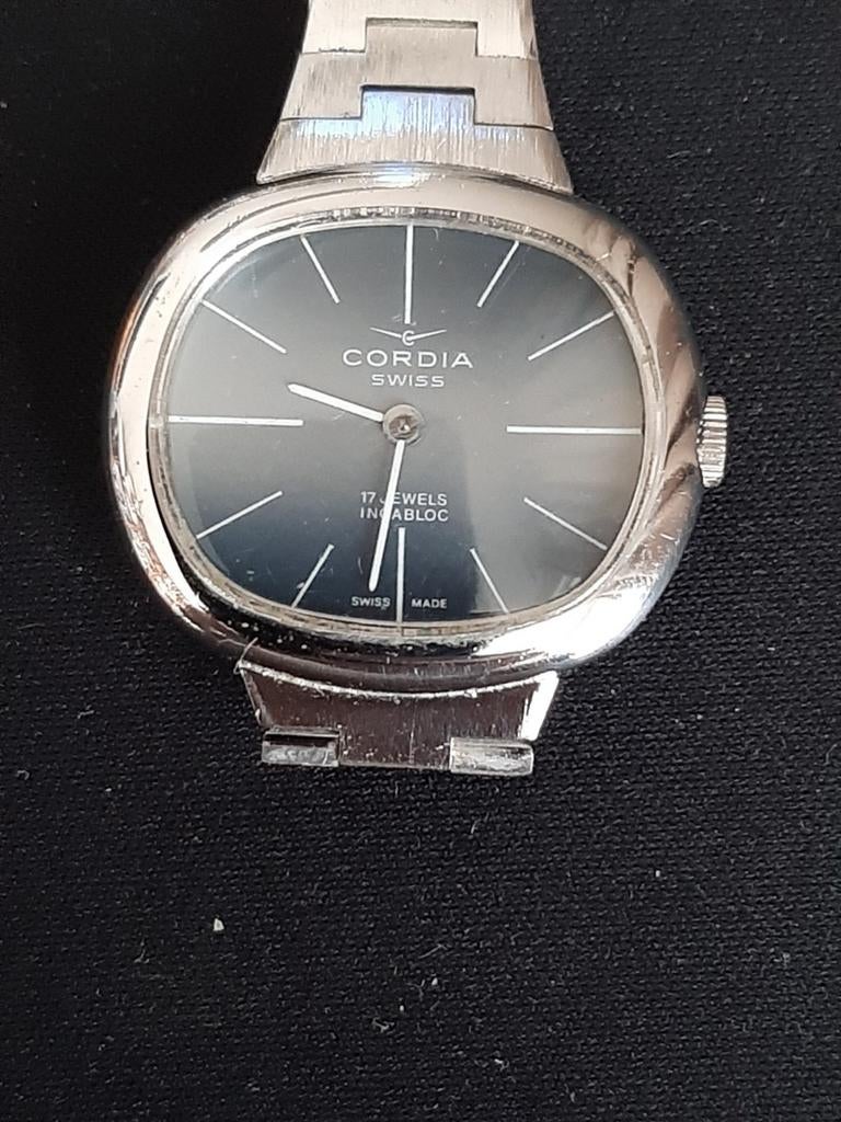 Vintage CORDIA mechanisch van Zwitserse makelij, Ophalen of Verzenden