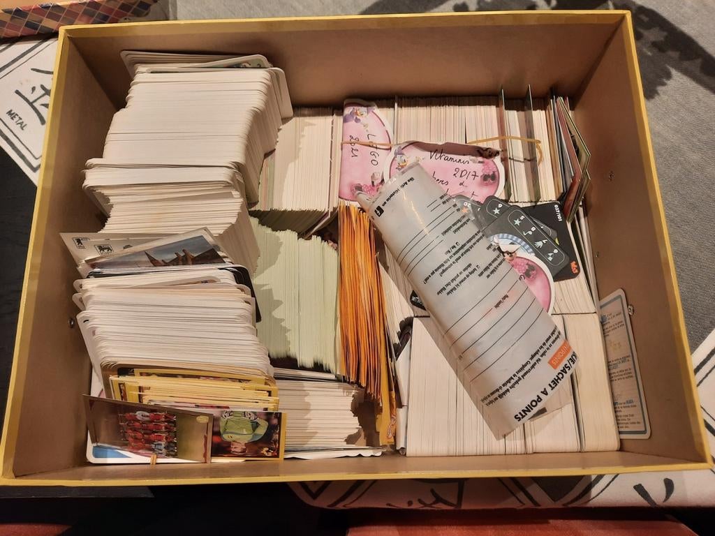 Meer dan duizend stickers/kaartjes, supermarktacties, Verzamelen, Ophalen of Verzenden